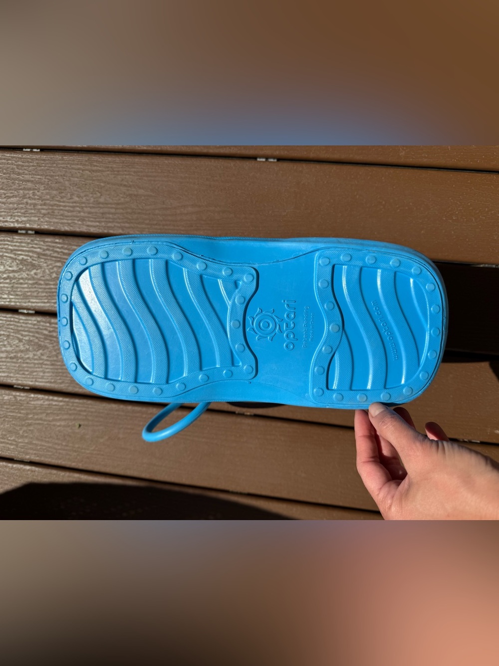 Optari Sol Rubber Tote Bag Light Blue - Picture 6 of 6
